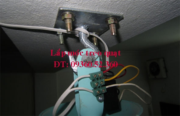 Lắp quạt trần cho trần nhà không có móc treo